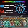 Gaming-Keyboard-and-Mouse-Combo-Gray-Alloy-Panel-Mechanical-feel-Wired-16-LED-RGB-Backlit-USB-Keyboard-with-Wrist-Rest-Phone-Holder-for-PC-Gamers-Xbox-PS4-3200DPI-LED-Breathing-Backlit-Mouse Wired Gaming Keyboard and Mouse Combo Set, Gray Alloy Panel, 16 LED RGB Backlit with Removable Wrist Rest, 26 Keys Anti…