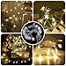 Tencoz Star String Lights, Battery Operated Star Fairy Lights, Twinkle Lights with 50 LED for Bedroom Curtain Wedding Birthday Holidays Rooms, Warm White