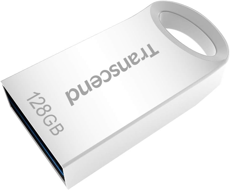 Transcend JetFlash 710 128GB USB 3.1 Gen 1 Flash Drive, Small and Compact USB Stick for the Keychain Silver-TS128GJF710S - Image 3