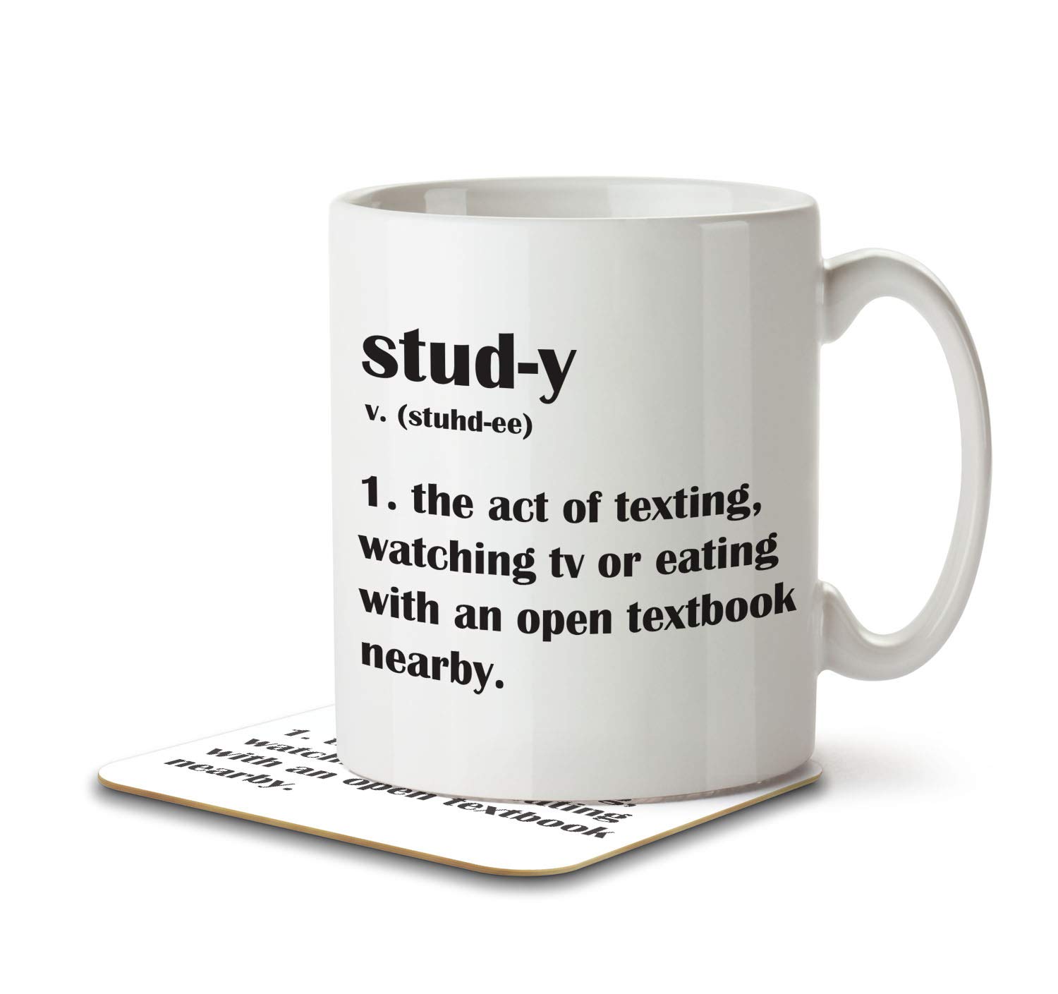The Inky Penguin - Study Funny Definition - Student, Studying Mug and Coaster, Ceramic, 11fl. oz.