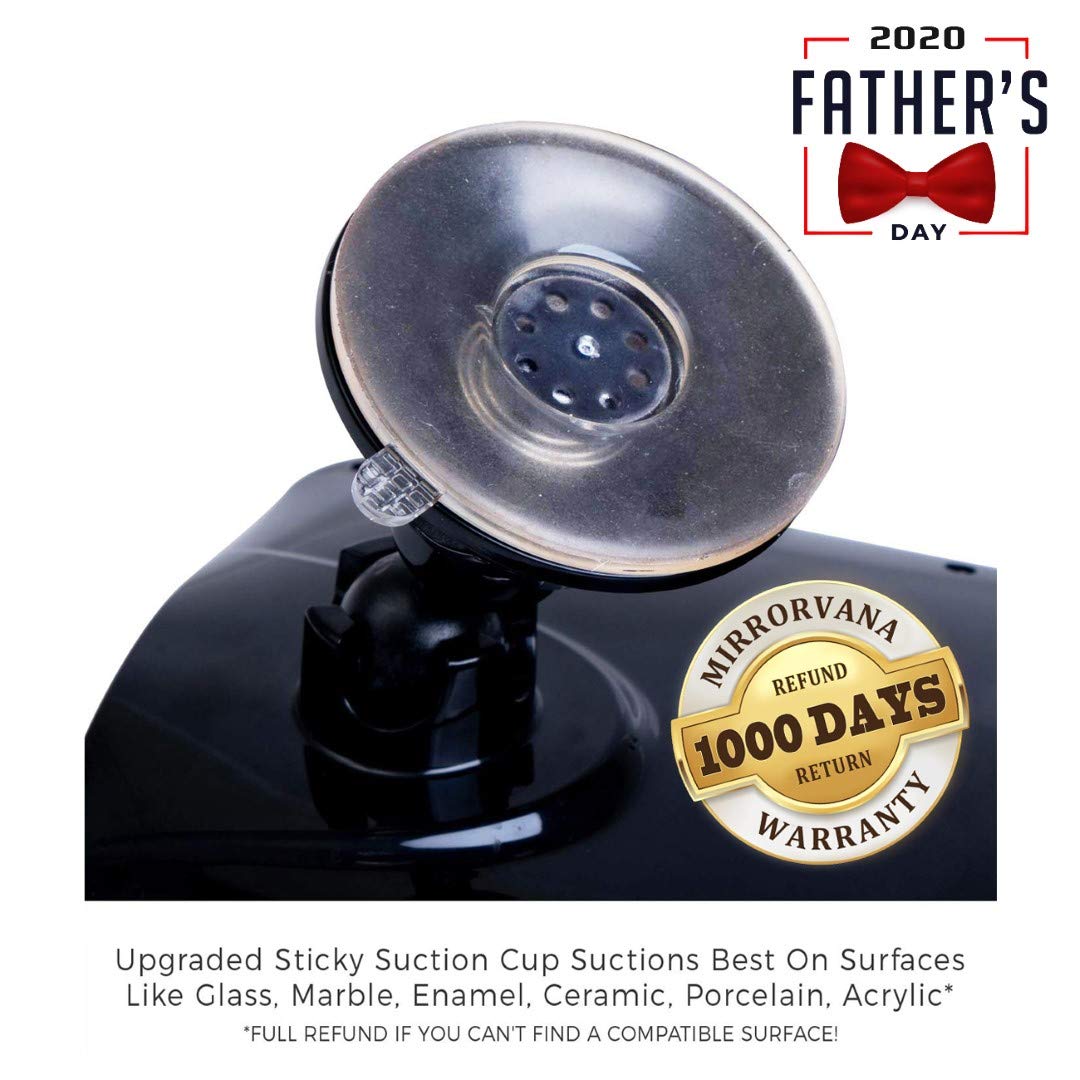 2019 Shatterproof Fogless Shower Mirror for Fog Free Shaving with Upgraded Suction & Swivel, Portable and Travel Ready, 8" x 7" : Beauty