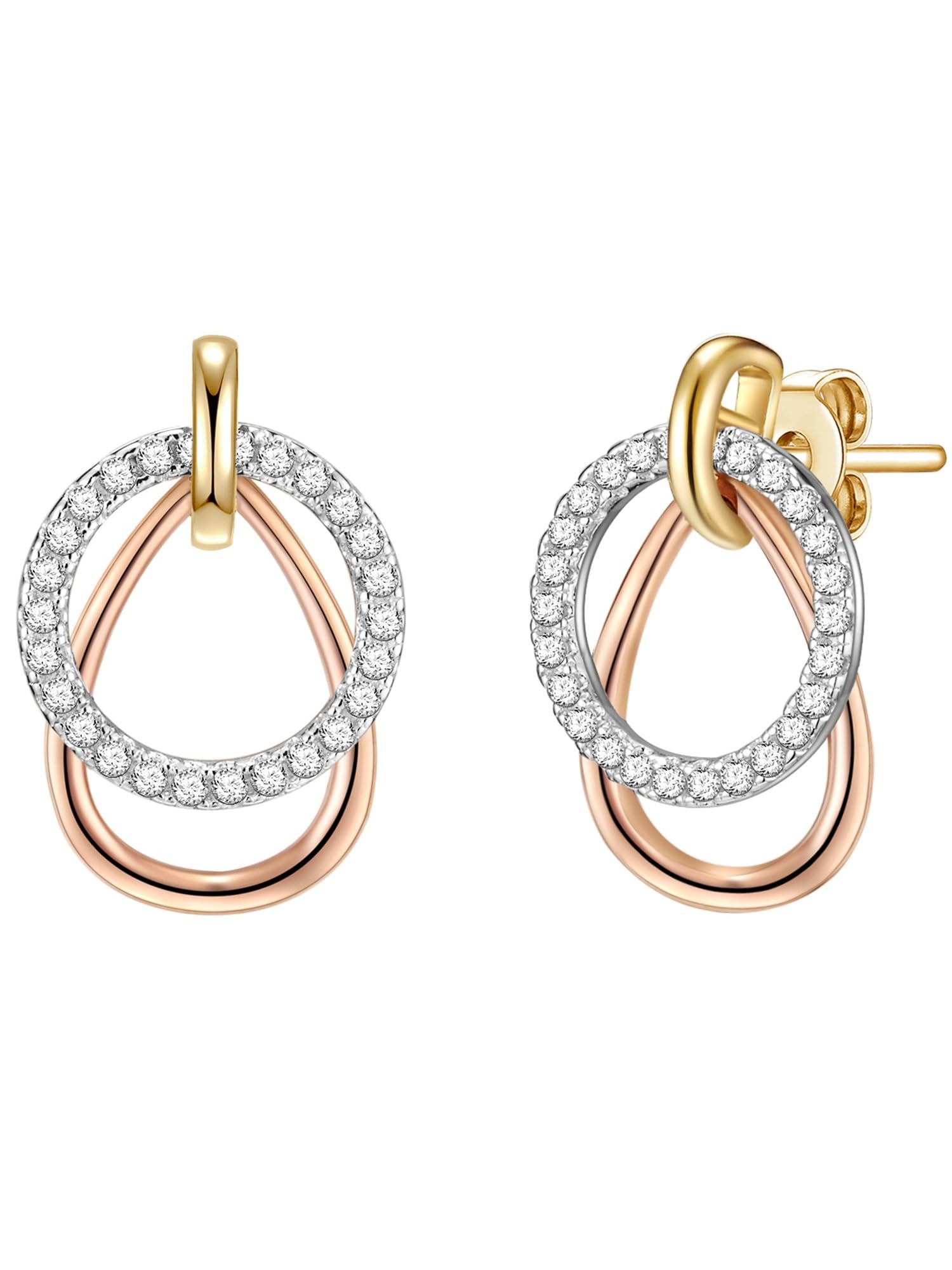 Rafaela Donata Female 925/- Sterling Silver Facetted Zirconia (CZ) Stud Earring