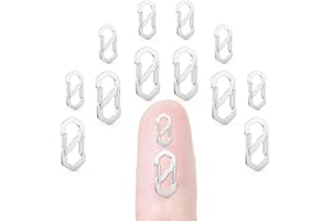 Evnlo 12Pcs Double Opening Lobster Clasp Necklace Shortener Bracelet Clasps and Closures, Silver Necklace Shortener Clip for Jewelry Making (Small & Large)