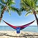 Touz Camping Travel Hammock, Lightweight Portable Parachute Hammock for Backpacking, Camping, Hiking, Travel, Beach, Yard - Holds 450 Lbs