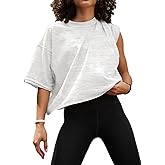 Women's Summer Short Sleeve Crop Tops Casual Basic Cotton Athletic Yoga Running T-Shirts