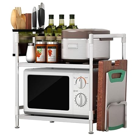 DUDDP Cocina estanterías Horno microondas Soporte de repisa ...