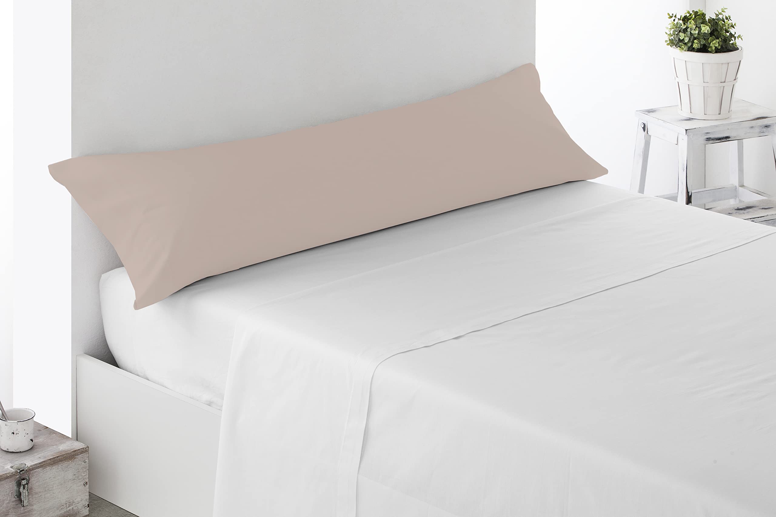 Miracle Home. Pillowcase, anti-peeling, soft and comfortable, 50% cotton, 50% polyester. Bed 90. Beige