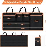 URAQT Car Boot Organiser 100x45cm Waterproof Seat Back Protectors view 2