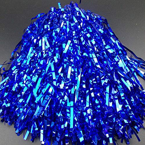 image for HanYoer Cheerleading Pom Poms, Cheerleading Metallic Foil & Plastic Ri