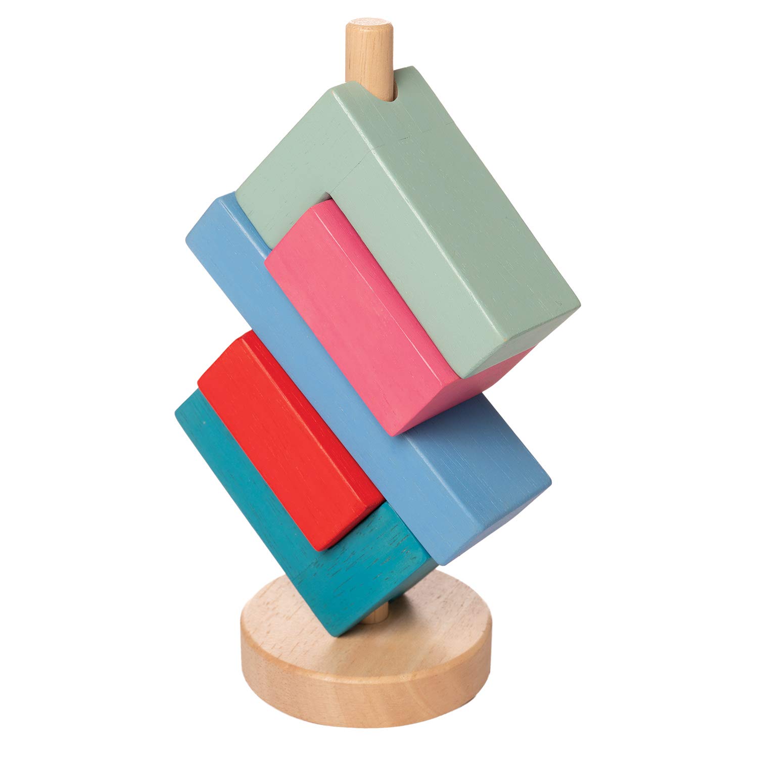 Manhattan Toy Bam Stack-a-Lacka Wooden Stacking Toy for Toddlers