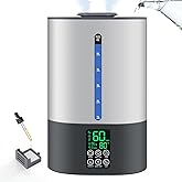 6L Humidifiers for Bedroom Large Room Home,Cool and Warm Humidifier for Baby and Plants Mist Top Fill Desk Humidifiers Essent