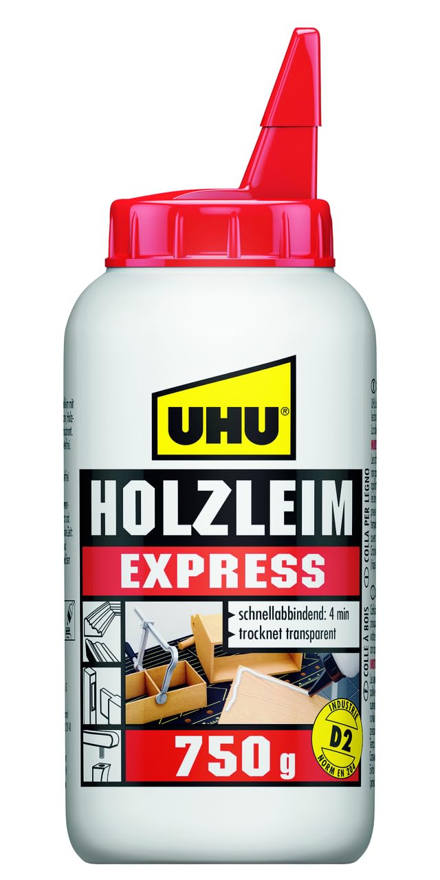 UHU Express Wood Glue 750 g 750g White