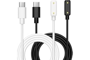 GOHHME for Samsung Galaxy Fit 3 Charger [2-Pack] 3.3FT Charging Cable for Samsung Galaxy Fit 3 SM-R390,Replacement Charger Cable for Samsung fit 3(Black&White)
