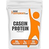 BulkSupplements.com Casein Protein Powder - Micellar Casein Powder, Protein Powder Casein, Casein Powder - Gluten Free & Soy 