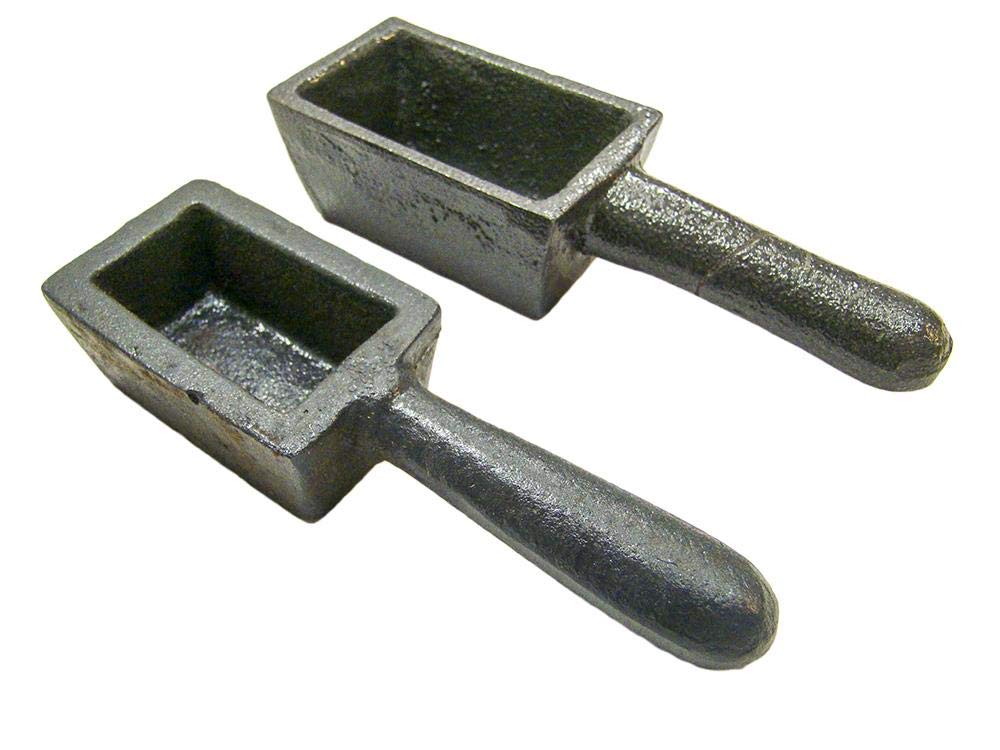 95 Oz Medium Sized Cast Iron Ingot Mould With Handle For Pouring