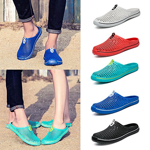 Respctful✿Unisex Garden Clogs Shoes Women's Men's Casual Slip On Shoes Breathable Mule Sandals Water Slippers Footwear Mint Green - Thumbnail 6