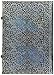 Maya Blue Journal: Unlined Grande (Silver Filigree Collection)