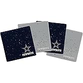 Rico Industries NFL Football Standard Set of 4 Ceramic Drink Coasters with Non-Slip Cork Base for Drinks