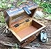 Well Pack Box Pirate Treasure Chest with Iron Lock Skeleton Key Small Pirate 6.5 x 4.5 x 4.5 Decorative Box