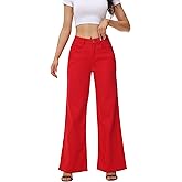 Y imoso Women’s Wide Leg Jeans Casual Baggy High Waisted Stretch Denim Pants