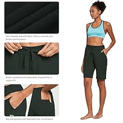 baleaf Women's 10" Bermuda Shorts Long Cotton
