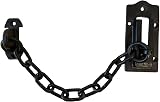 UAP Cast Iron Sliding Door Chain Security Latch Black Rustic Finish 220mm view 6