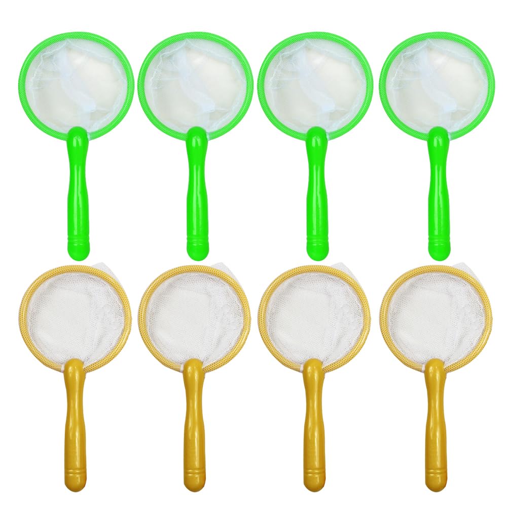 TOYANDONA 10pcs Kids Bug Catcher Nets Small Fishing Net Insect Collecting Net Bath Toy Adventure Tool Early Learning Tool for Kids Toddlers Children Observation (Random Color)
