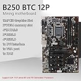 Zunedhys B250 BTC Mining Motherboard 12 PCIE LGA 1151 DDR4 16G RAM SATA3.0 6PIN view 3