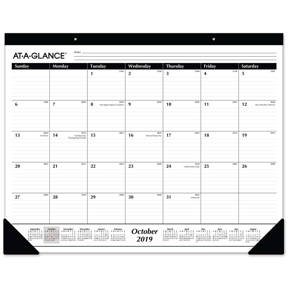 Best Blue Desk Calendar July 2018-2019