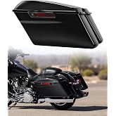 TCMT Motorcycle Hard Saddlebags W/Liner Fit For 2014-2024 Harley Saddlebags | Black Latches with Keys, Saddle bags Fit for Touring Street Road Glide Road King Electra Glide Ultra Limited Motorcycle