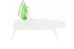 STORAGEIDEAS 24x14in Tabletop Mini Ironing Board with Foldable Legs, Portable Iron Board with Extra Wide Countertop, Small Ironing Board for Sewing, Crafting, Dorm, Small Spaces, RV, Travel - White