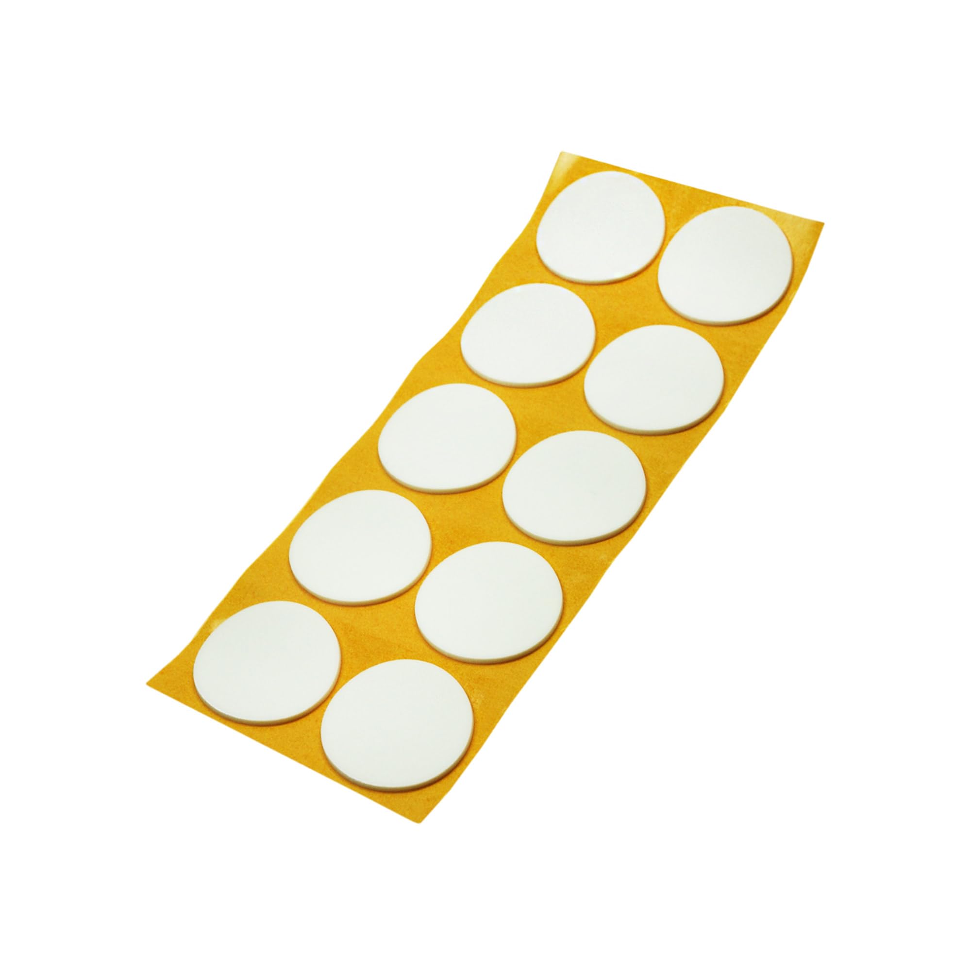 Adsamm® / 10 x self-adhesive anti-slip pads made of EPDM cellular rubber/ø 1.77'' (ø 45 mm) / White/round / 0.098'' (2.5 mm) thick anti-slip glides
