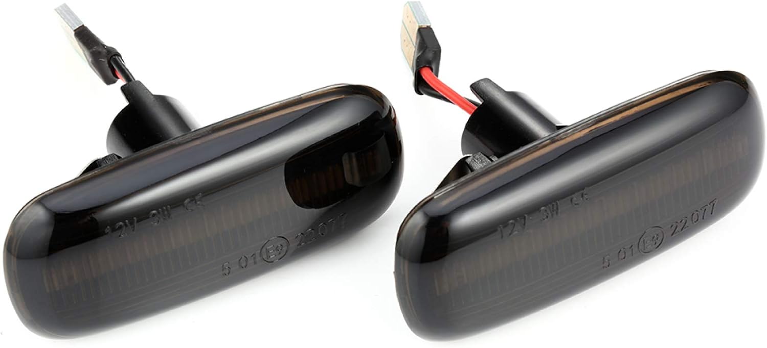 BYWWANG 2Pieces LED Car Side Marker Signal Light Amber