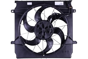 TORCIA Replacement Cooling Fan Extra Silent for 2004-2007 Jeep Liberty 3.7L & 2005 Liberty 2.4L | 55037692AB | CH3115143 | 620-475
