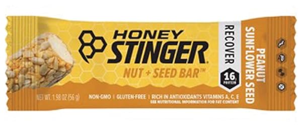 HONEY STINGER NUTTY DELIGHT ENERGY BAR PACK OF 12 | ORGANIC HONEY, WHOLE GRAIN OATS & NUTS | PLANT-BASED, GLUTEN-FREE, PERFORMANCE-OPTIMIZED SNACK FOR CYCLING, RUNNING & ON-THE-GO ENERGY BOOST