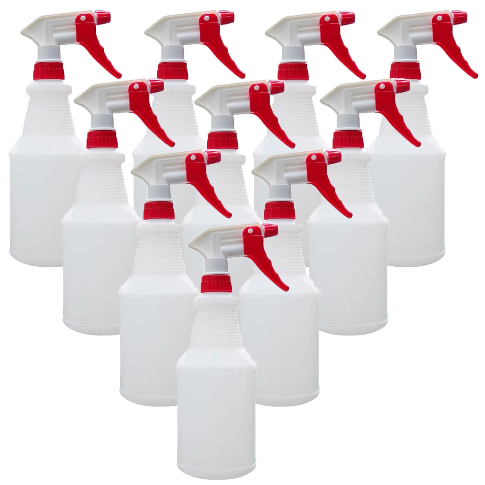 Photo 1 of Tergy 10 Packs 32oz Empty Spray Bottles Plastic Heavy Duty Refillable Spray Bottles with Adjustable Nozzle and Measurements for All Purpose Cleaning Solutions