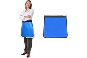 MIMODA Lead Apron Half Lead Apron for X-Rays 0.5mmpb Equivalency X-Ray Protective Radiation Square Cover 45 * 45cm