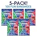 PJ Masks Kids Bandages, 100 ct | Adhesive Bandages for Minor Cuts, Scrapes, Burns. Great Stocking Stuffer or White Elephant