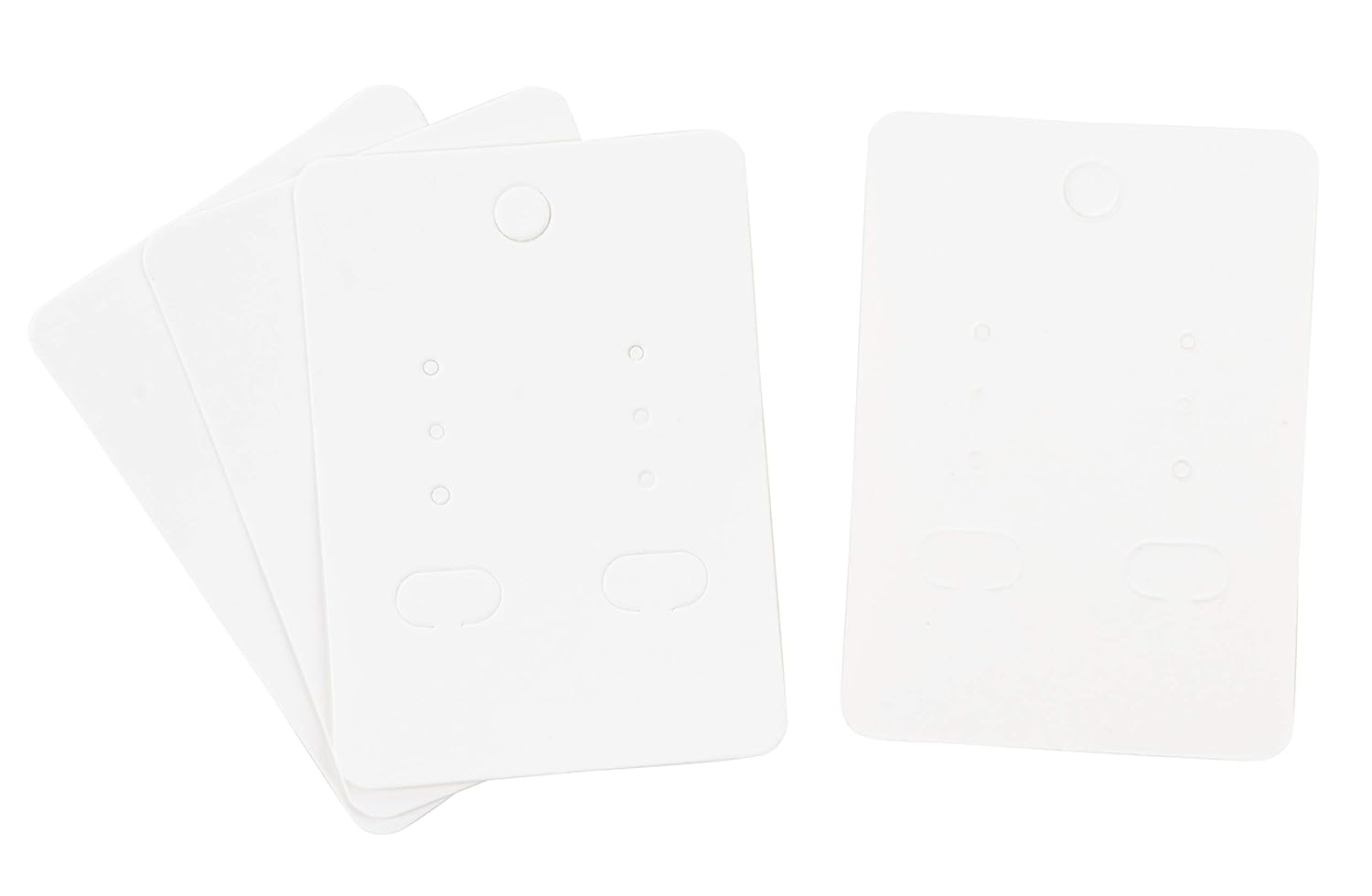 Earring Cards 200Pack Hanging Earring Card Holder, Blank Earring Jewelry Display