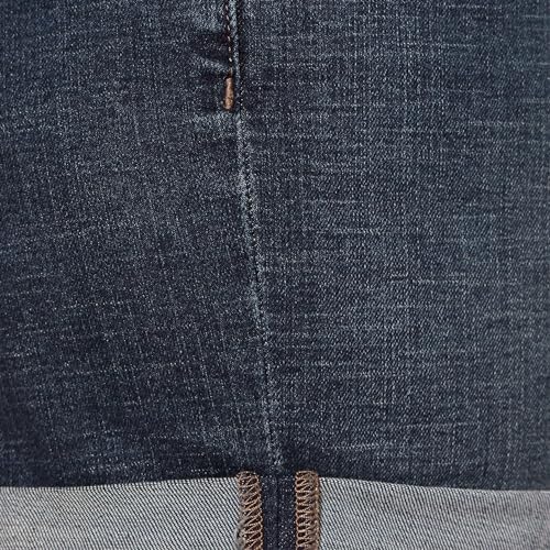 Calções Jeans Slim Fit de Cintura Média 10,2cm para mulher, Texano Escuro, 38