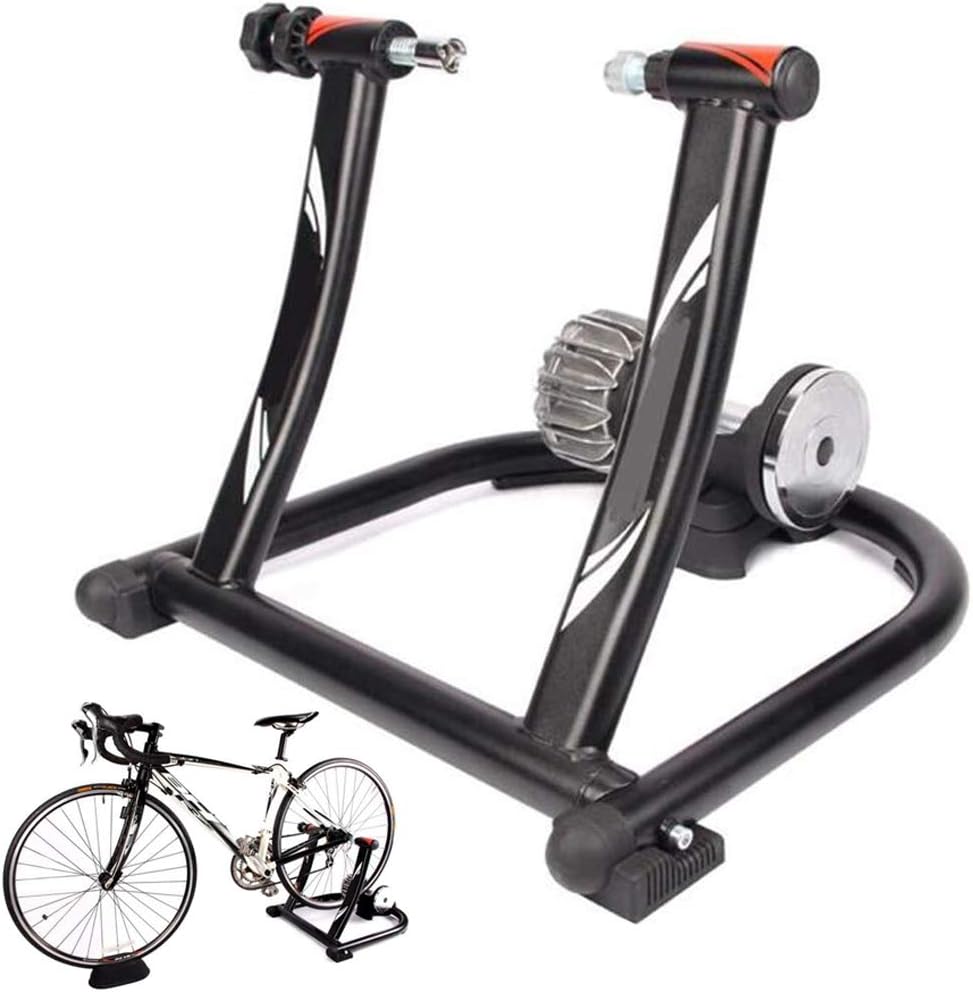 Chlggzw Bicycle Indoor Trainer Stand, Fixed Gear Trainer for Exercise Fitness, Variable Resistance Indoor Bike Trainer Wire-Controlled Indoor Mountain Road Training Platform