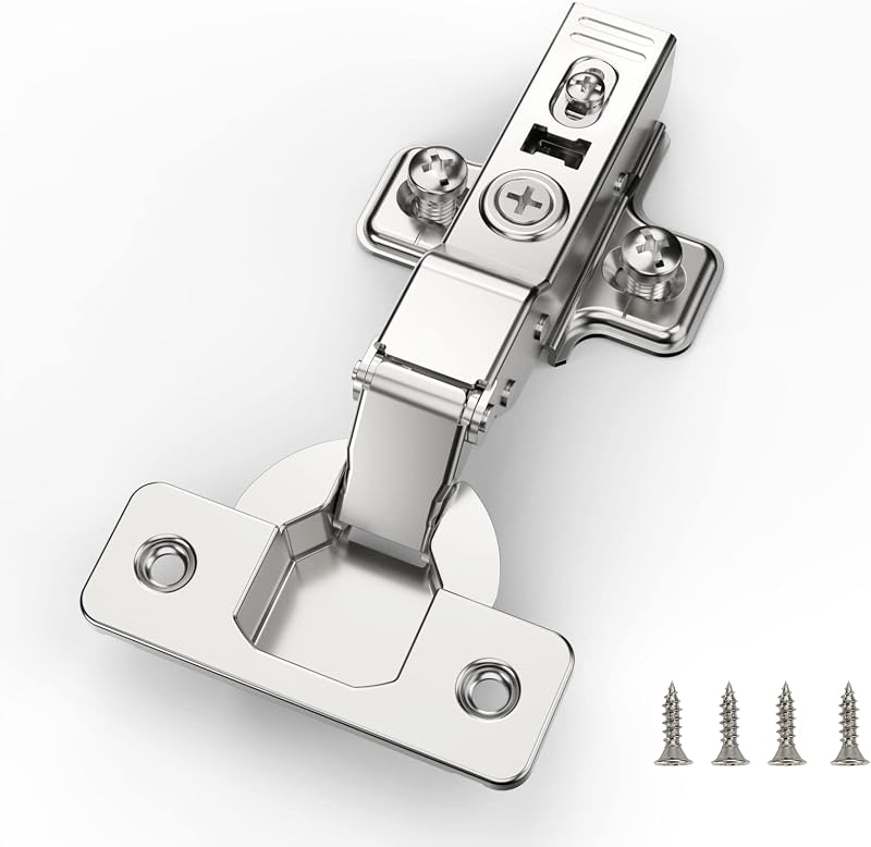Furniware 2 Pcs Soft Close Cabinet Hinges 110 Degree 35mm Concealed
