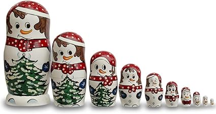 snowman nesting dolls