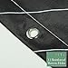 AIMJERRY Black Waterproof Fabric Shower Curtain Polyester Striped 72