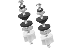 QDOCURO 2PCS 3.74 Inches Universal Toilet Seat Bolts Kit Compatible with TOTO/Kohler/Glacier Bay/American Standard,Stainless Steel Toilet Seat Screws Replacement, Easy to Install