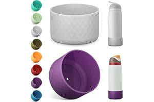Airboat 2PCS Silicone Water Bottle Boot for Owala 32oz, Protective Bottom Bumper Anti-Slip Sleeve for FreeSip, Twist, and Flip Stainless Steel Bottles, Dishwasher Safe and BPA Free