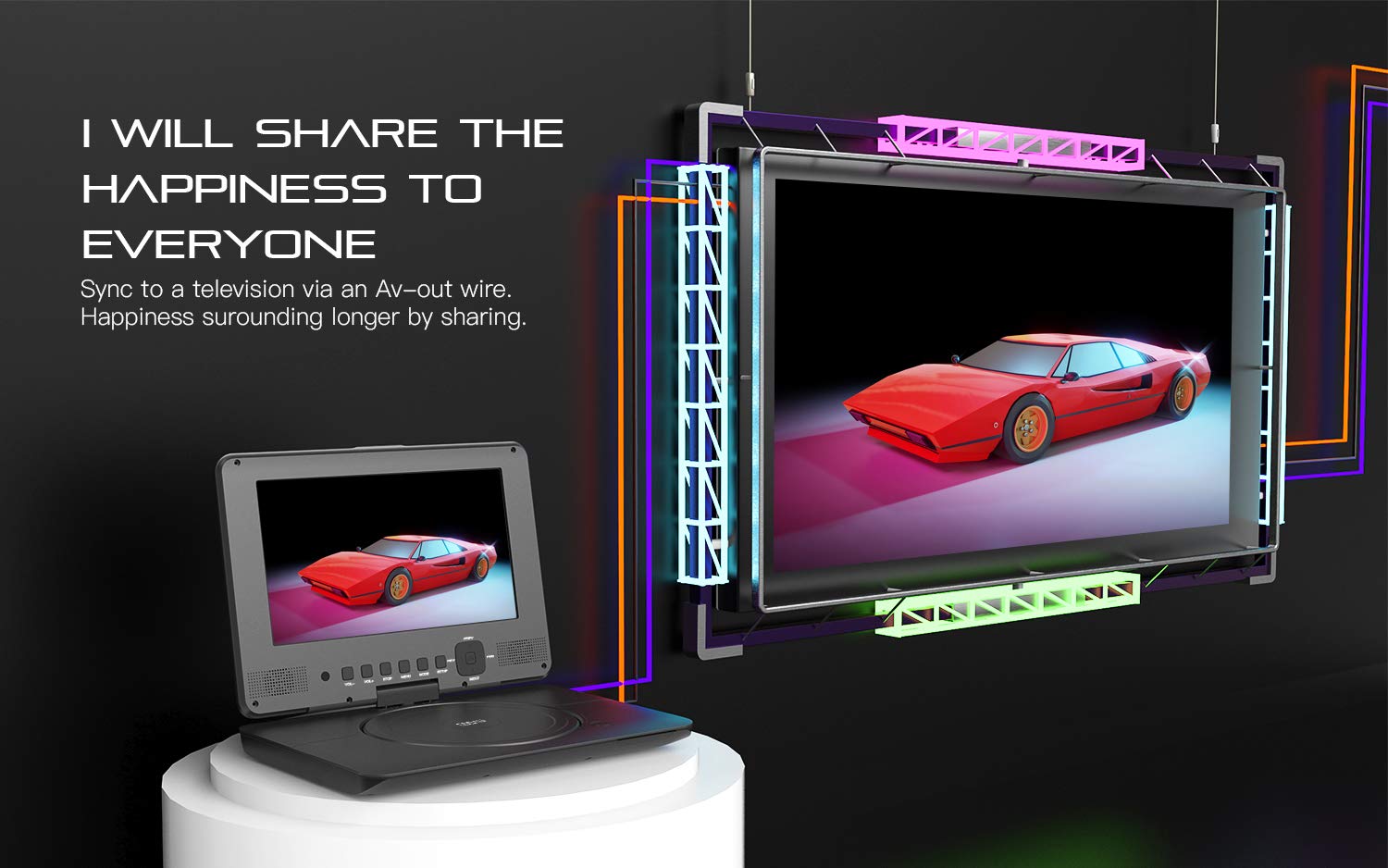 COOAU Portable DVD Player Upgraded 12\