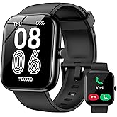 SENBONO Smart Watch with Alexa Built-in, 1.83" HD Touchscreen, Digital Bluetooth Calling, IP68 Waterproof Fitness Tracker, 120+ Sports Modes, 24/7 Heart Rate/Sleep Monitor for iPhone Android (Black)