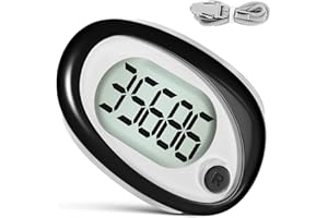 STOBAZA Silent Walking Pedometer with Clip and Lanyard Accurate Step Counter for Seniors and Adults Portable