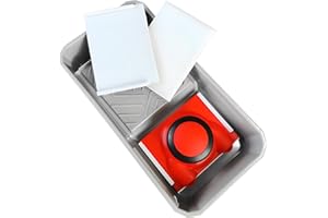 BANCOO 4-Piece Set of Practical Edge Paint Brush Tools，Paint Edge Trimmer Plus Two Replace Pads & Paint Tray | Corner Walls & Ceilings Paint Edgers | Paint Application Tools for Wall Painting